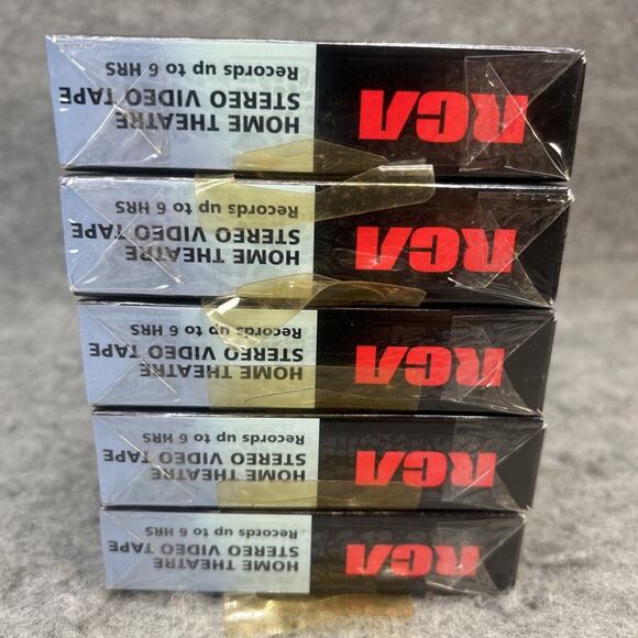 Lot Of 5 New Blank VHS Tapes RCA T-120 6 Hour Home theater Stereo Video Tape VCR - Picture 6 of 6
